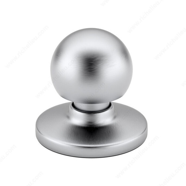 Functional Metal Wardrobe Knob - 3922 - Brushed Chrome