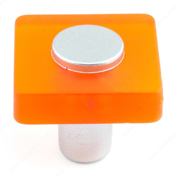 Eclectic Plastic Knob -1225 - Orange