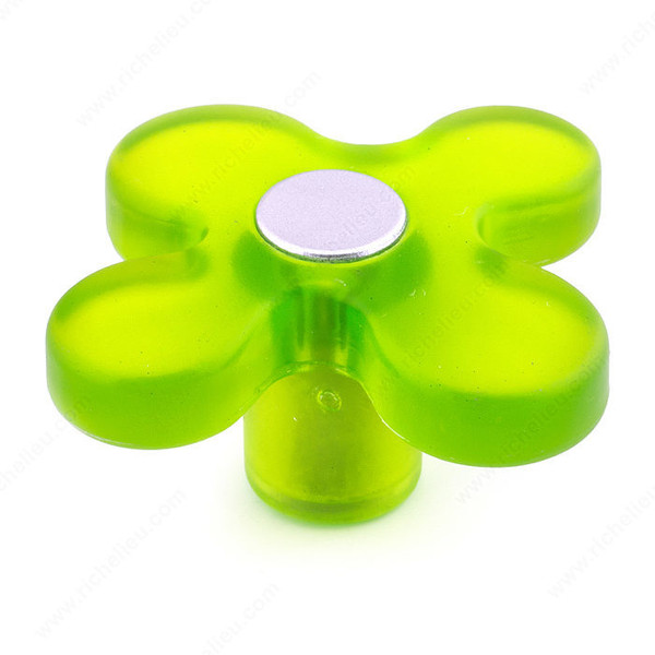 Eclectic Plastic Knob -1225 - Frosted Green