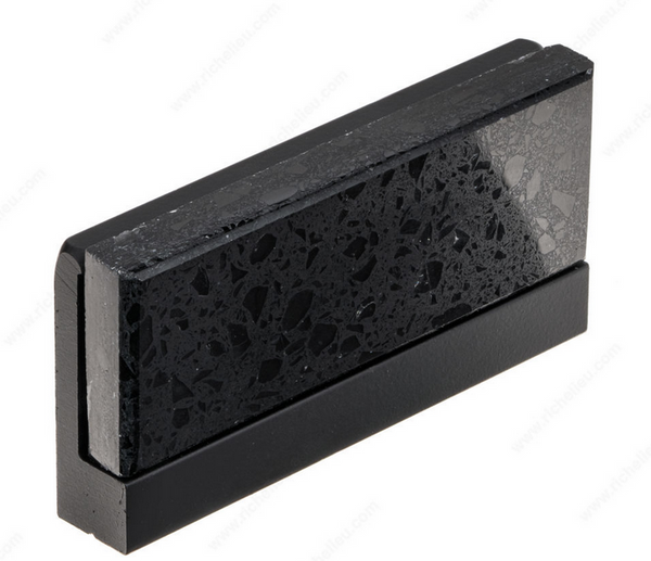 Richelieu Modern Terrazzo and Metal Pull - 4315 - Black - 48 mm