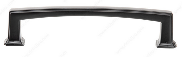 Richelieu Transitional Metal Pull - 8675 - Matte Black - 128 mm