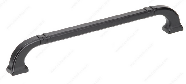 Richelieu Transitional Metal Pull - 8650 - Matte Black - 192 mm