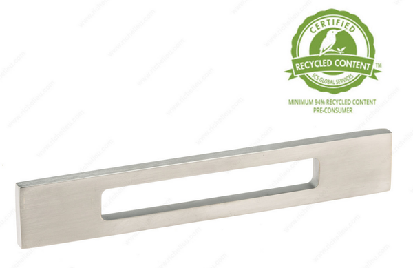 Richelieu Modern Brass Pull - 71855 - Brushed Nickel - 4 in