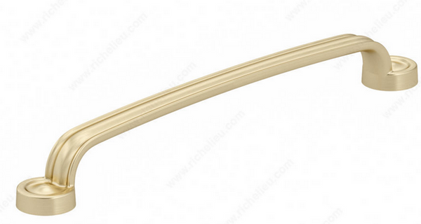 Richelieu Traditional Metal Pull - 8855 - Satin Brass - 192 mm