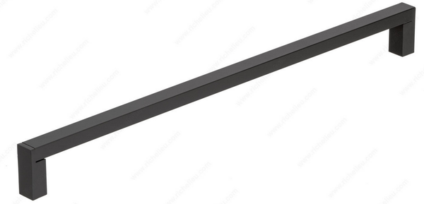 Richelieu Modern Metal and Aluminum Pull - 801 - Matte Black - 320 mm