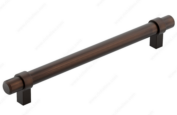 Richelieu Modern Metal Pull - 5016 - Brushed Oil-Rubbed Bronze - 192 mm