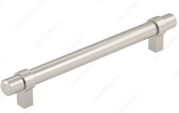 Richelieu Modern Metal Pull - 5016 - Brushed Nickel - 160 mm