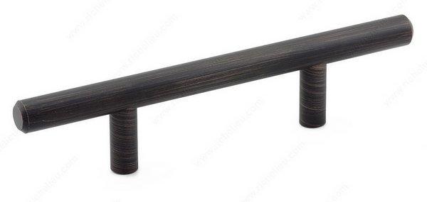 Richelieu Modern Steel Pull - 305 - Brushed Oil-Rubbed Bronze - 3 in