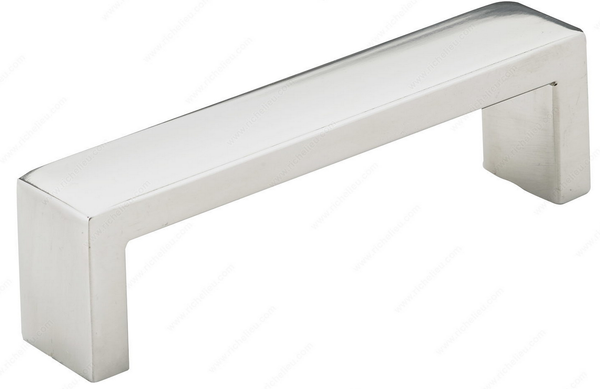 Richelieu Modern Stainless Steel Pull - 7544 - Polished Stainless Steel - 96 mm