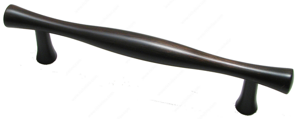 Richelieu Traditional Metal Pull - 9161 - Brushed Oil-Rubbed Bronze - 96 mm