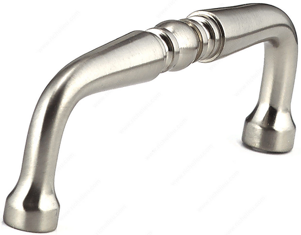 Richelieu Traditional Metal Pull - 145 - Brushed Nickel - 3 in