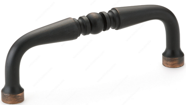 Richelieu Traditional Metal Pull - 145 - Brushed Oil-Rubbed Bronze - 3 in