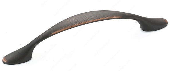 Richelieu Traditional Metal Pull - 7814 - Brushed Oil-Rubbed Bronze - 96 mm