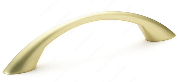 Richelieu Modern Metal Pull - 6501 - Satin Brass - 96 mm