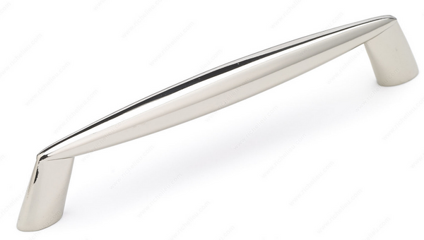 Richelieu Modern Metal Pull - 805 - Polished Nickel - 128 mm