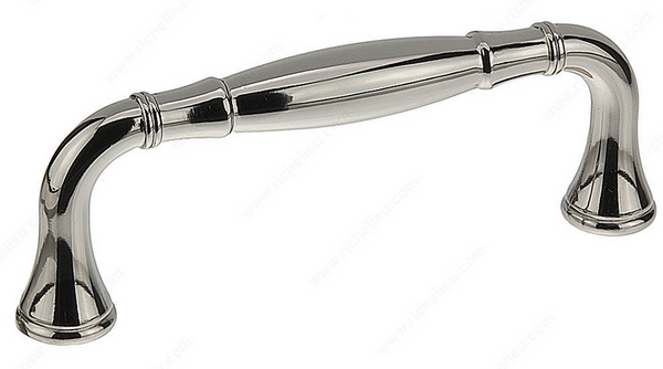 Richelieu Traditional Metal Pull - 790 - Polished Nickel - 96 mm