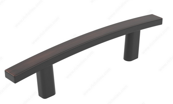 Richelieu Transitional Metal Pull - 650 - Brushed Oil-Rubbed Bronze - 3 in