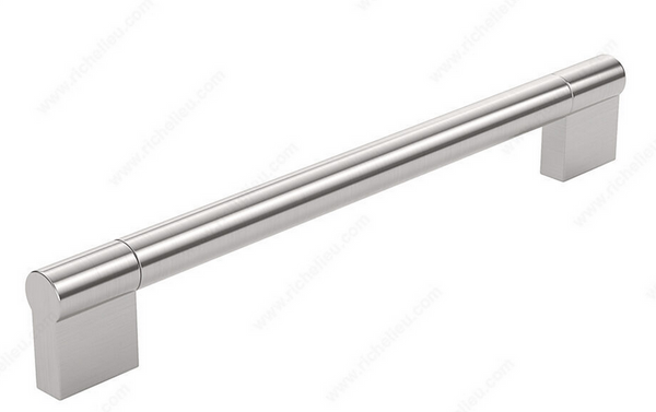 Richelieu Modern Stainless Steel Pull - 527 - Brushed Nickel - 192 mm