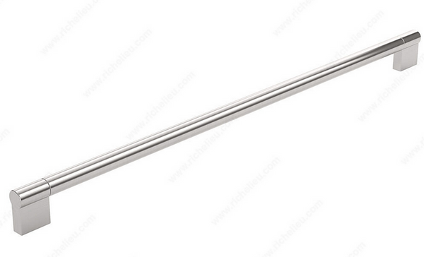 Richelieu Modern Stainless Steel Pull - 527 - Brushed Nickel - 416 mm