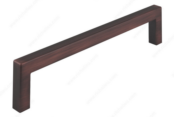 Richelieu Modern Metal Pull - 873 - Brushed Oil-Rubbed Bronze - 160 mm