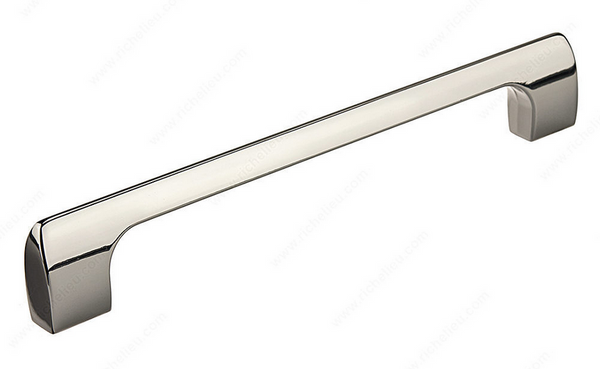 Richelieu Modern Metal Pull - 814 - Polished Nickel - 160 mm