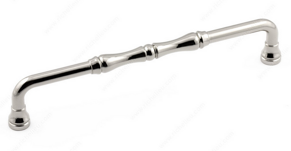 Richelieu Traditional Metal Pull - 740 - Polished Nickel - 160 mm