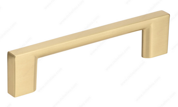 Richelieu Modern Metal Pull - 8160 - Satin Brass - 96 mm