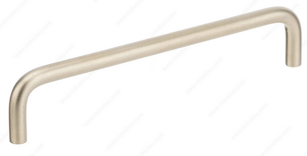 Richelieu Modern Copper Pull - 75 - Antimicrobial, Brushed Nickel - 6 in