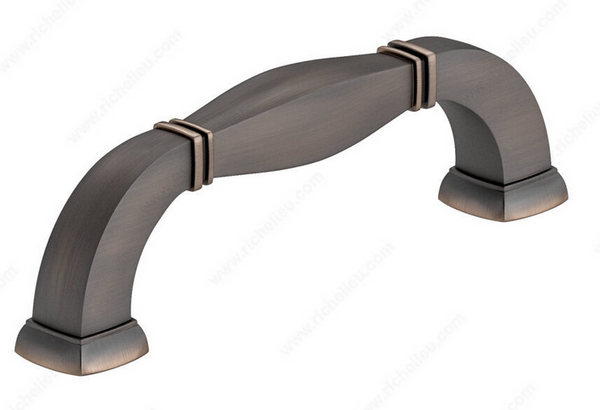 Richelieu Transitional Metal Pull - 5021 - Brushed Oil-Rubbed Bronze - 4 in