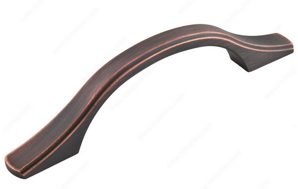 Richelieu Transitional Metal Pull - 3753 - Brushed Oil-Rubbed Bronze - 96 mm
