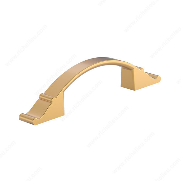 Richelieu Traditional Metal Pull - 2606 - Brushed Aurum Gold - 3 in
