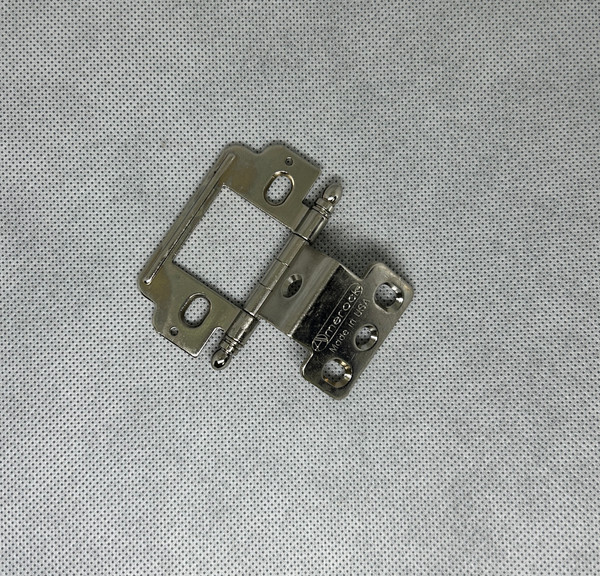 Wrap-Around Single Hinge, Non-Mortise (9/16) Wrought Iron Finish