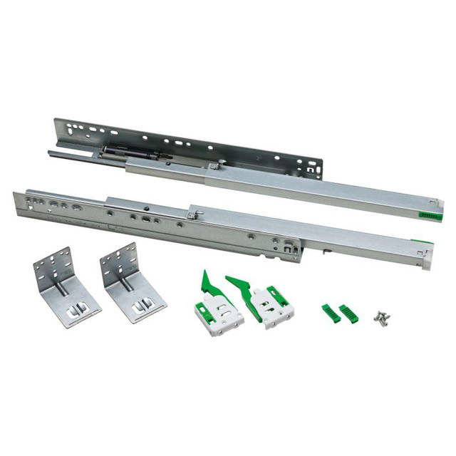16" Center Mount Ball Bearing Drawer Slide Complete Consumer Pack