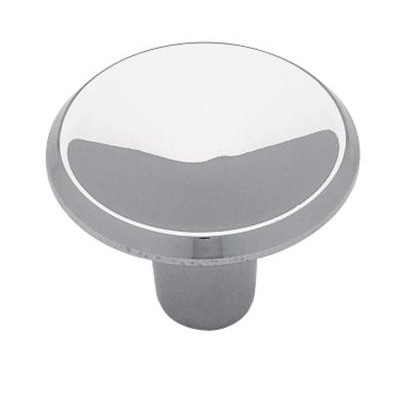 1" MidCentury Modern Concave Knob Chrome