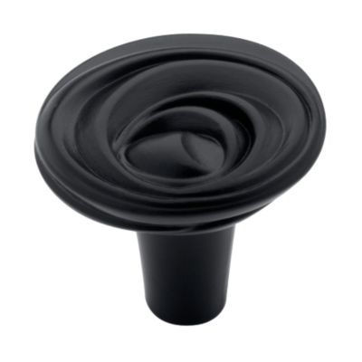 13/16" Montrose Vortex Knob Flat Black D. Lawless Hardware