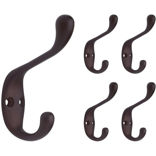 Oil Rubbed Bronze Double Hook 2-3/4