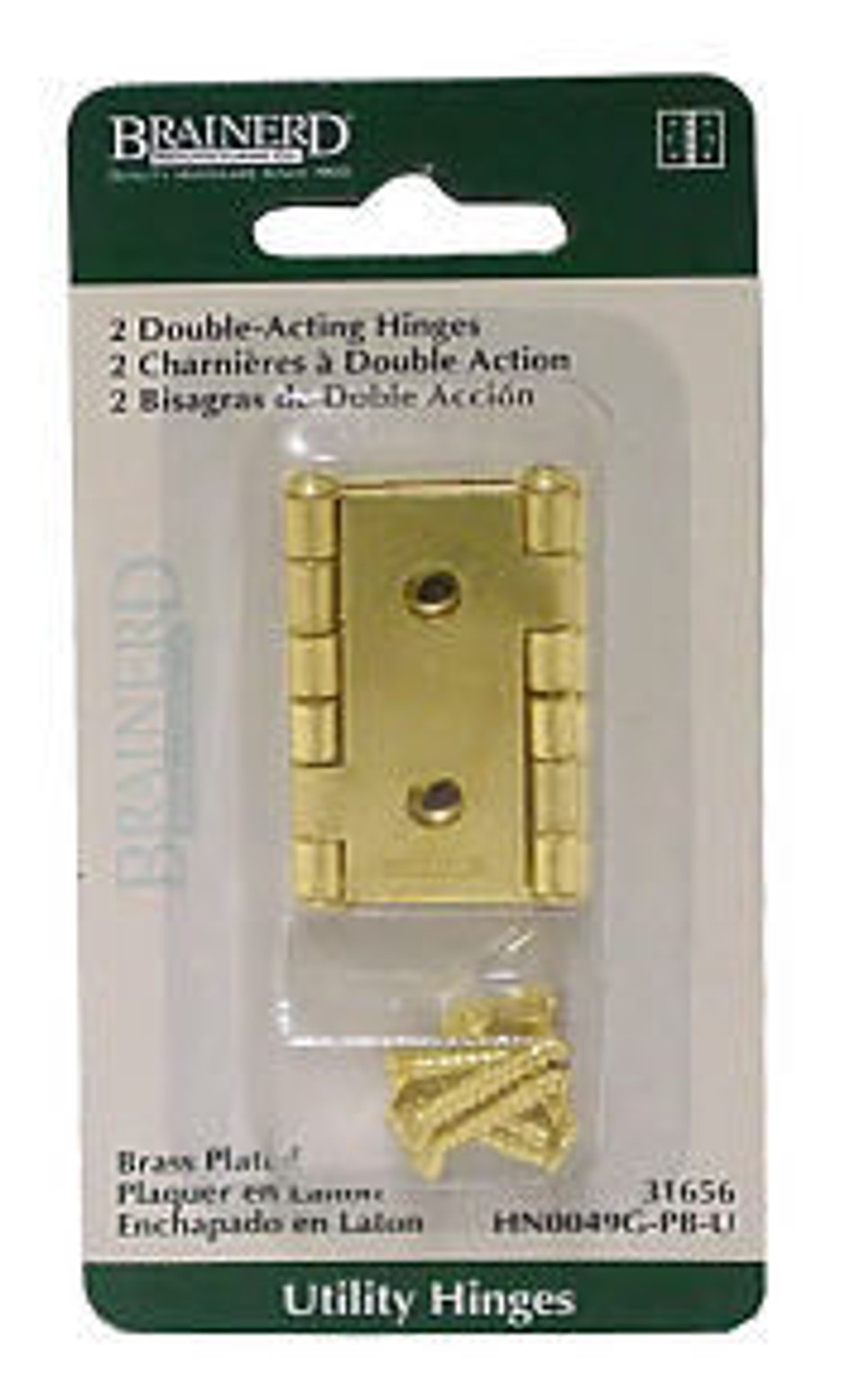 Double Acting Folding Screen Hinge For 3/4" Panel Chrome DLC869NP
