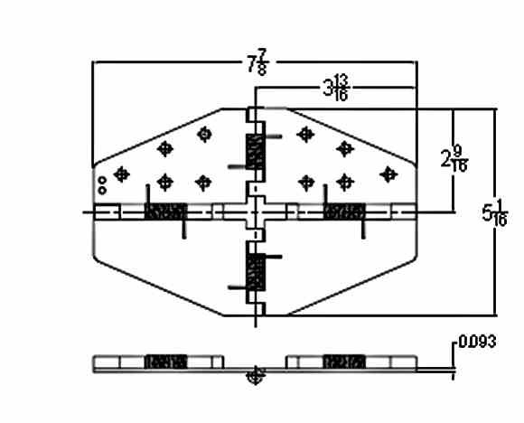 Flip Flop Table Hinge Leaf Support Brass