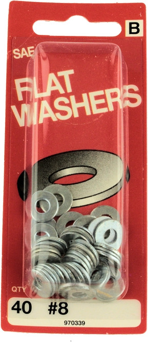 8 SAE Flat Washers 40 Pack D. Lawless Hardware