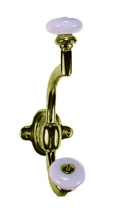 Ceramic knob coat outlet hook