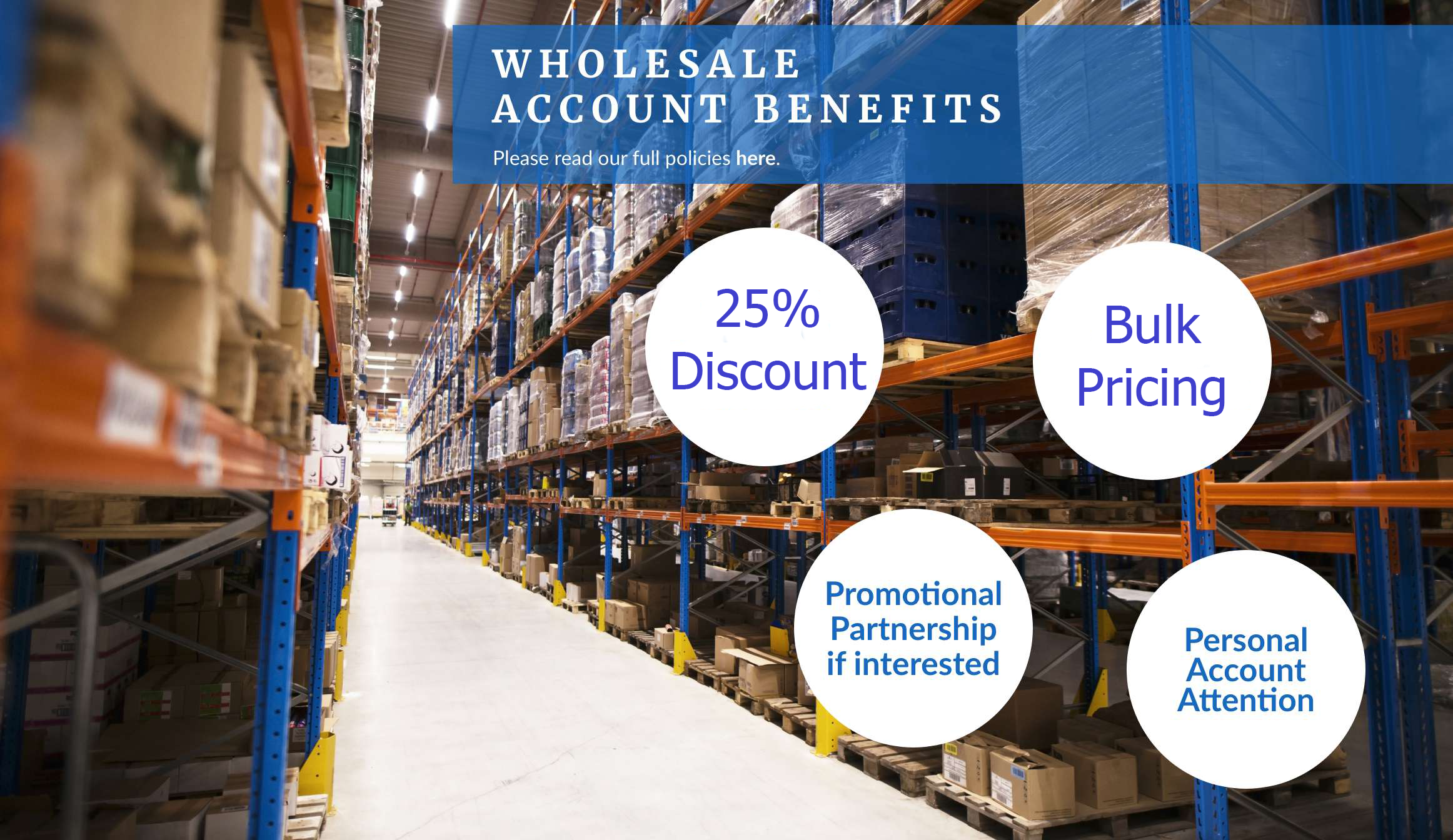 Wholesale Account Benefits