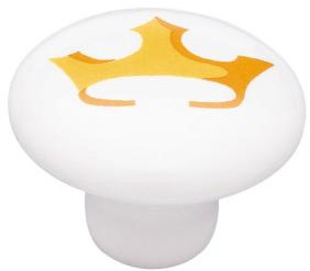 princess crown dresser knobs Pink & Gold Polka Dots Princess Crown Dresser Ceramic Knob