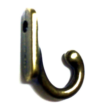 (10 Pack) Jewelry Box Hook or Key Hanger with Screw Antique
