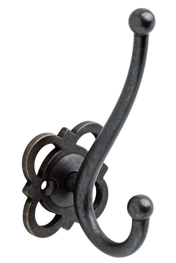 Quatrefoil 4-2/3 in. Coat and Hat Hook - B32085W-SI-C