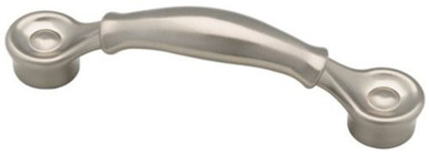 D. Lawless Hardware 3 Or 3-3/4 Dual Mount Venue Pillowed Pull Satin Nickel Dlwh2701