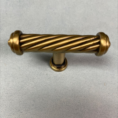 AS-IS 2-1/2 inch Capri Knob Satin Brass