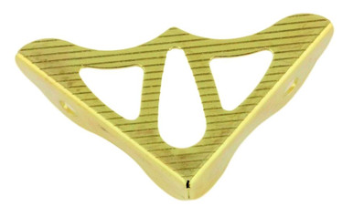 (12 Pack) Small Box Corner Protector - Bright Brass