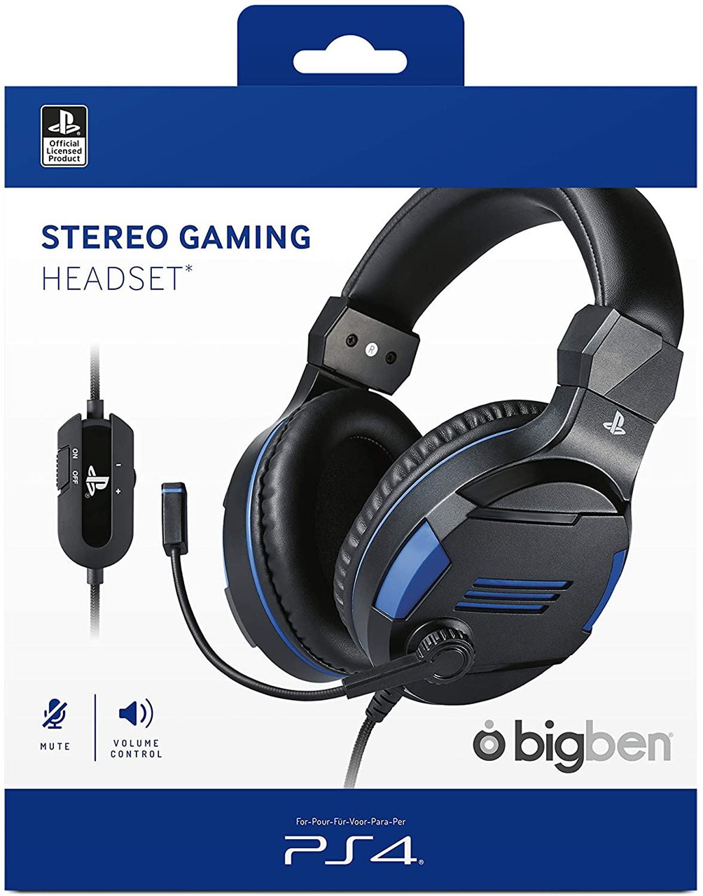 Official Playstation Gaming Headset V3 Titan Black PS4 by Big