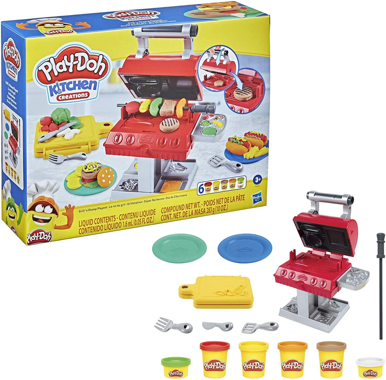 Play Doh Grill and Stamp Playset Toy by Hasbro Pegi Rating 3