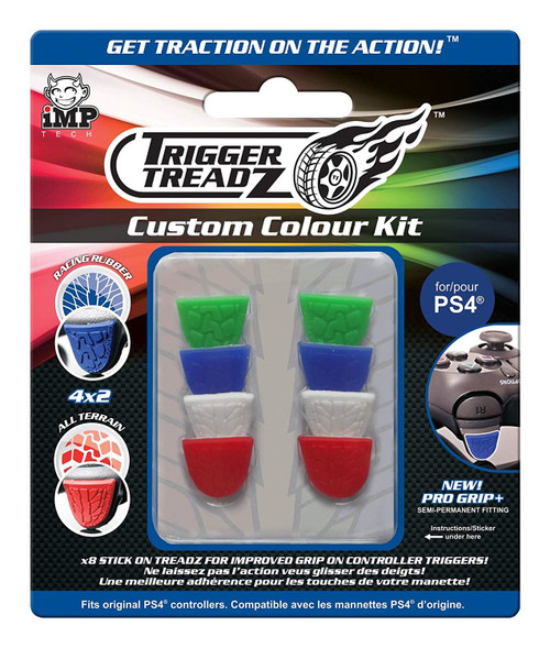 Trigger Treadz 8-Pack Custom Colour Kit for PS4 Controller